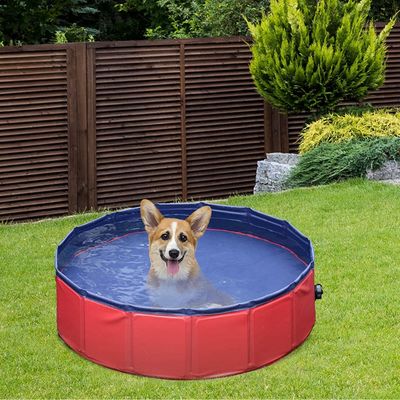 PawHut Pet Swimming Pool - Red / 80cm