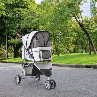 Pawhut Pet Travel Stroller - Grey