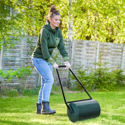Outsunny Outdoor Garden Lawn roller - Deep green / 50cm