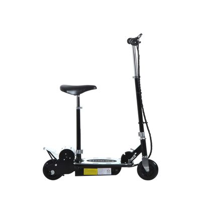 AA1-023BK HOMCOM Electric Scooter for Kids, Folded Powdered Scooters for Ages 7-12 Years w/ 120W Motor, Up to 10km/h, 8km, Adjustable Ride on Toy, Black
