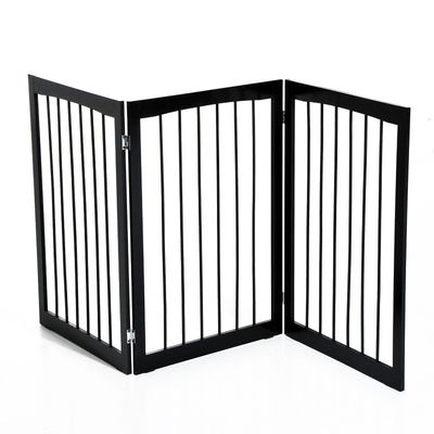 Folding Pet Gate - Dark brown