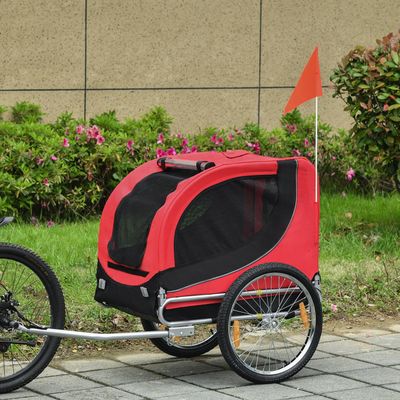 Pawhut Bicycle Carrier - Red