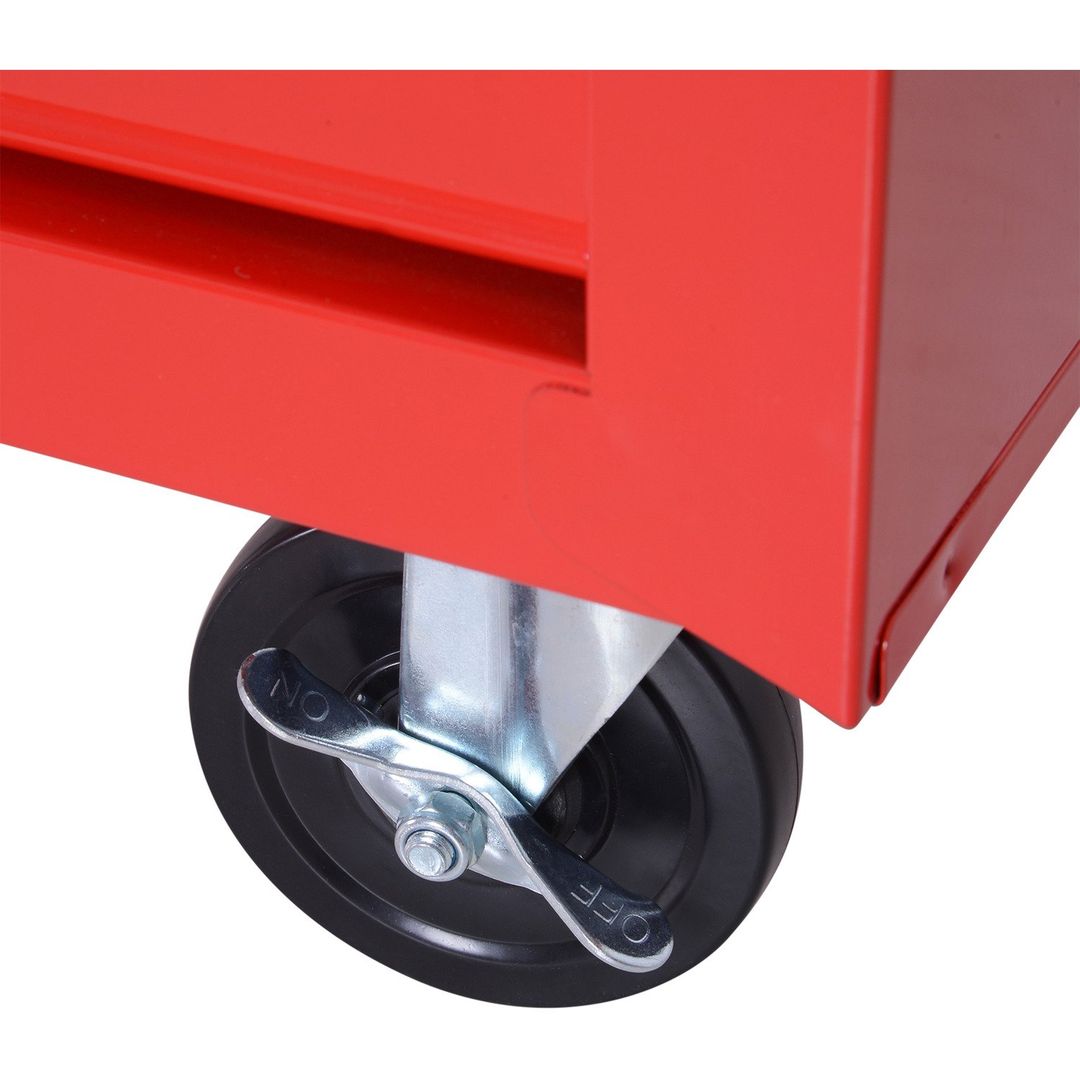 DURHAND Roller Tool Cabinet Storage - Red - Image 1