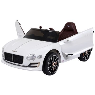 370-046 HOMCOM Bentley GT Licensed 12V Electric Car for Kids, Kid's Electric Ride on with Remote Control, Ride on Car with LED Lights, Music, for 3-5 Years, White