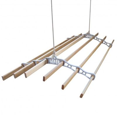 Clothing Airer Ceiling Pulley White 1.2m - White