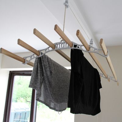 Clothing Airer Ceiling Pulley White 1.5m - White