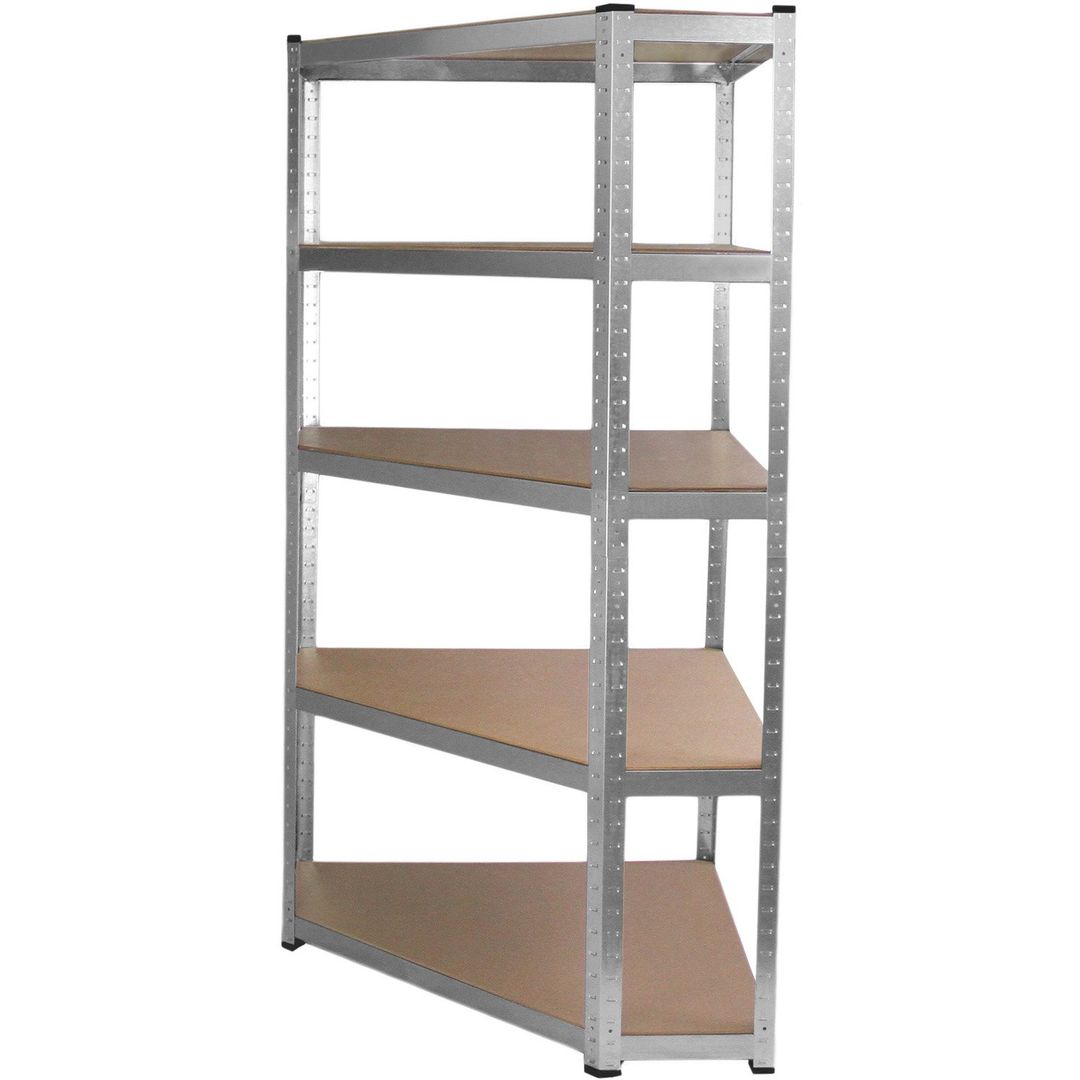Monster Racking Galwix Corner Racking Storage Unit - Silver - Image 1