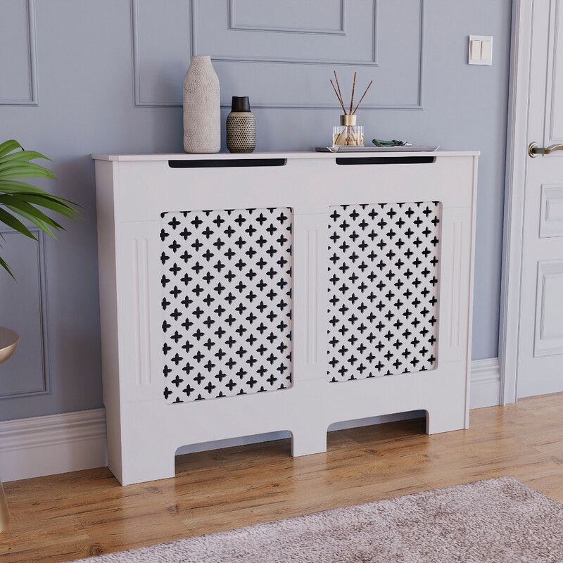 Oxford Radiator Cover - White / 111cm - Image 1