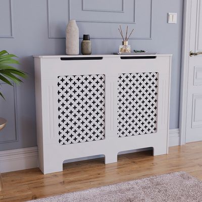 Oxford Radiator Cover - White / 111cm