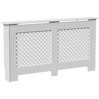 Oxford Radiator Cover - White / 152cm - Thumbnail 2