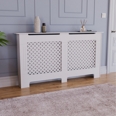 Oxford Radiator Cover - White / 152cm