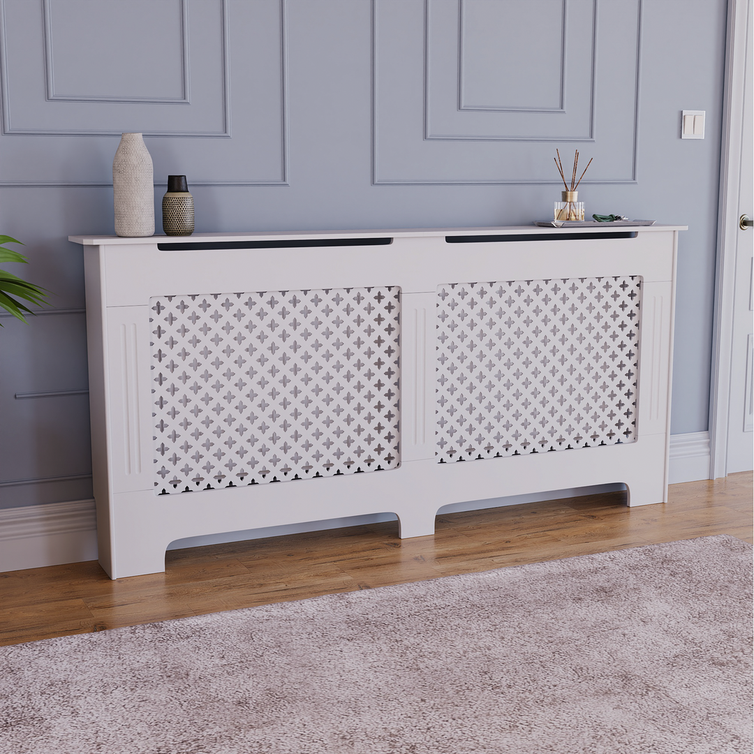Oxford Radiator Cover - White / 172cm - Image 1