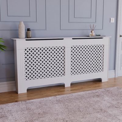 Oxford Radiator Cover - White / 172cm - Thumbnail 2