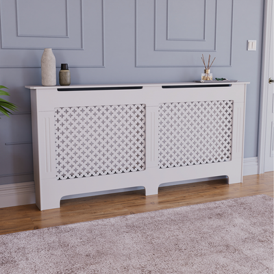 Oxford Radiator Cover - White / 172cm