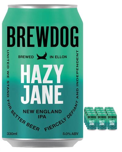 BrewDog Hazy Jane Beer Can Multipack, 12 x 440 ml - Thumbnail 2