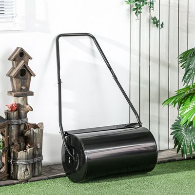 Outsunny Heavy Duty Garden Lawn Roller - Black