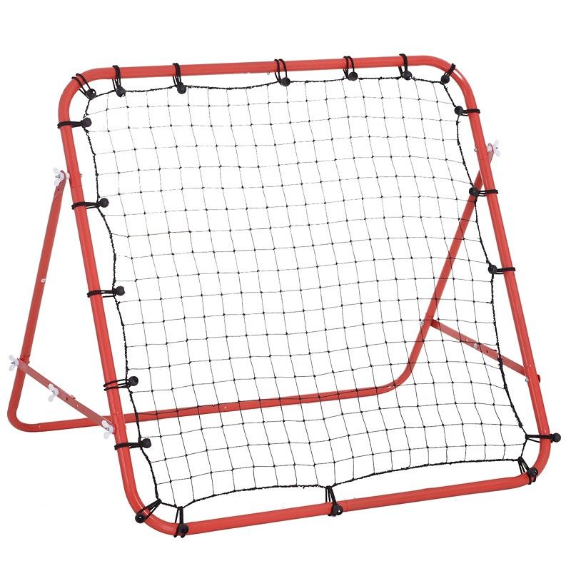 HOMCOM Football Rebounder - Red - Image 1