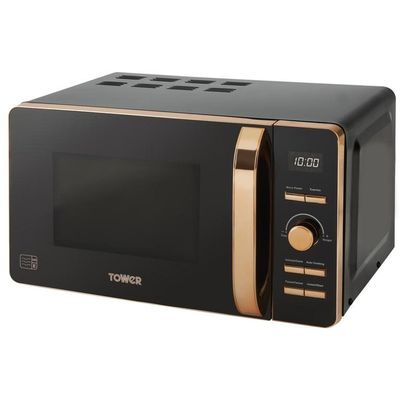 TOWER T24021 Solo Microwave - Black & Rose Gold, Pink,Gold,Black