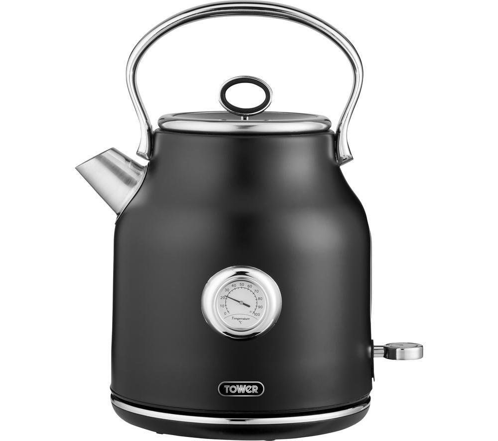TOWER Renaissance T10063B Traditional Kettle - Black, Black - Image 1