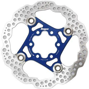 Hope Floating Rotor - Colour: Blue - Size: 160mm - Fitment: 6 Bolt