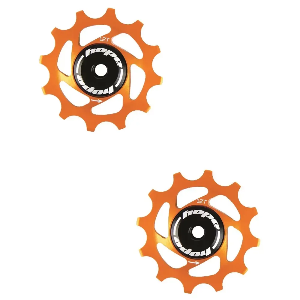 Hope Jockey Wheels Pair 12 Tooth Orange - Image 1