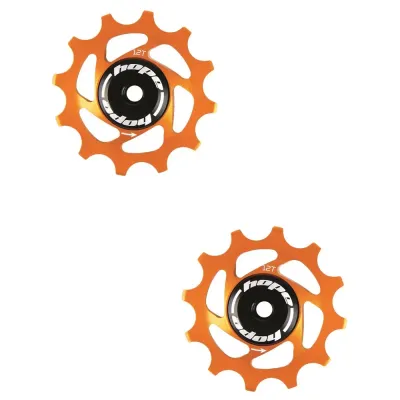 Hope Jockey Wheels Pair 12 Tooth Orange