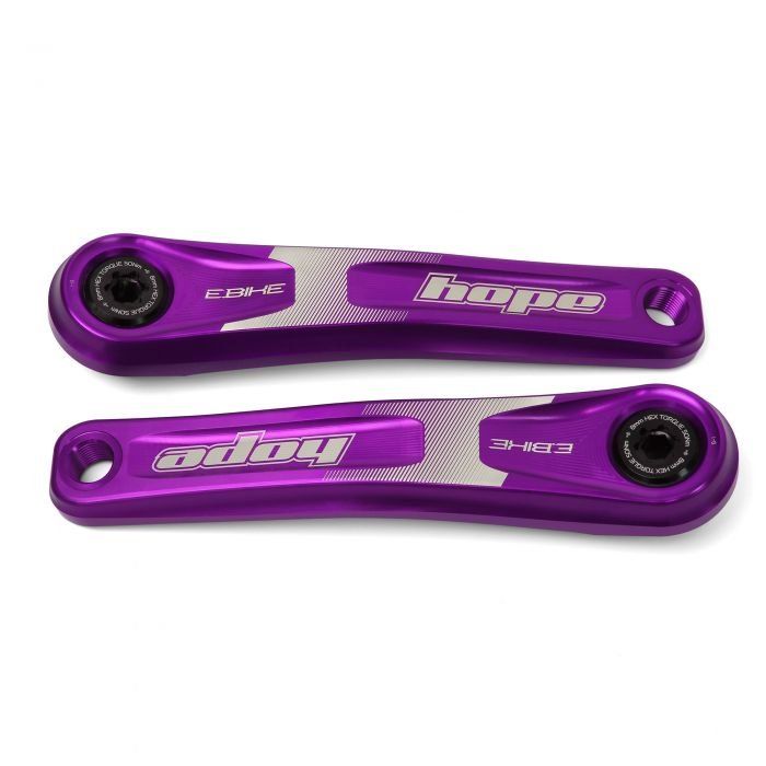 Hope E-Bike Crankset - Purple - Image 1