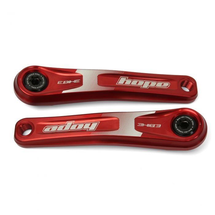 Hope E-Bike Crankset - Red - Image 1