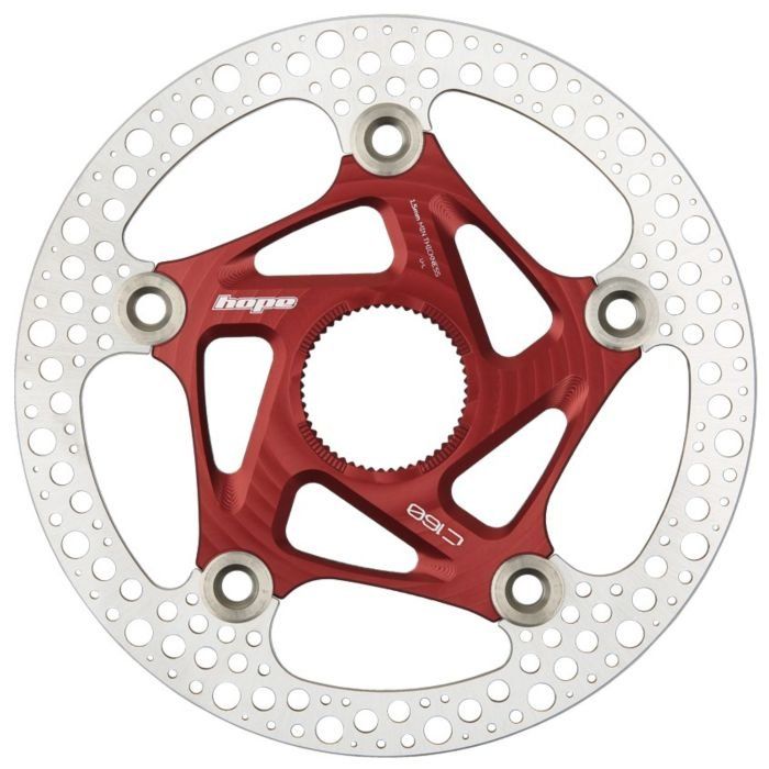 Hope RX Road Centrelock Floating Disc Rotor - 160mmRed - Image 1
