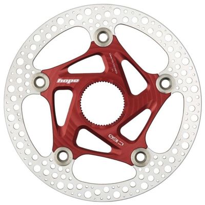 Hope RX Road Centrelock Floating Disc Rotor - 160mmRed