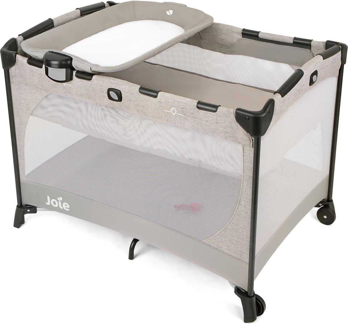 Joie Commuter Change™ Travel Cot - Speckled Grey - Image 1