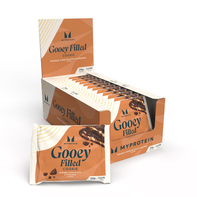 Gooey Filled Protein Cookie - Double Chocolate and Caramel - Thumbnail 2