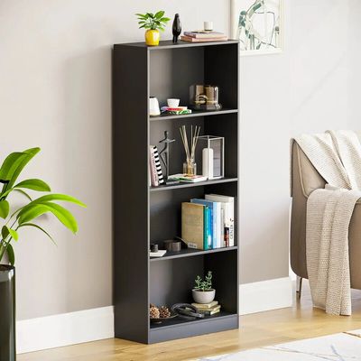 Cambridge Bookcases - Black / 140cm / 4