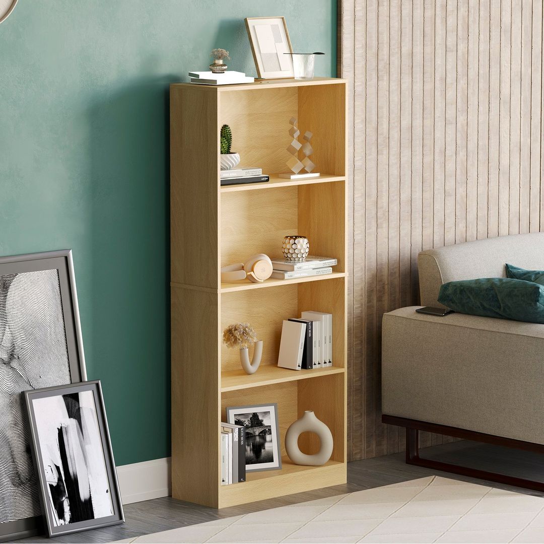 Cambridge Bookcases - Oak / 140cm / 4 - Image 1
