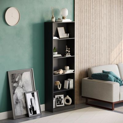 Cambridge Bookcases - Black / 175cm / 5