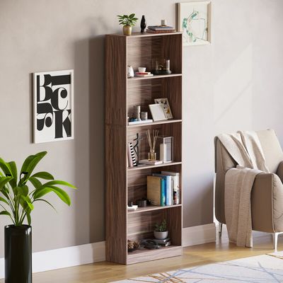 Cambridge Bookcases - Walnut / 175cm / 5