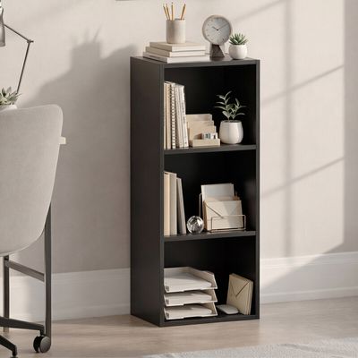 Oxford Cube Bookcase - Black / 3 Tier - Thumbnail 2