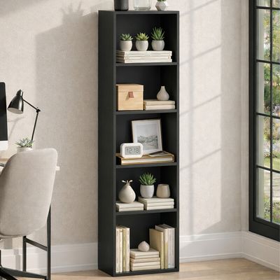 Oxford Cube Bookcase - Black / 5 Tier - Thumbnail 2