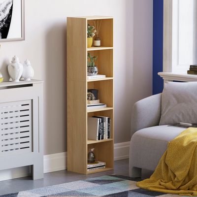 Oxford Cube Bookcase - Oak / 5 Tier