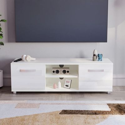Cosmo 2 Door TV Unit - White / 120cm