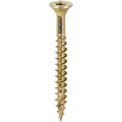 Timco 40040C2CTUB C2 Clamp-Fix Premium Clamping Multi-Purpose Screws - Tx - Double Countersunk - Yellow 4.0 X 40