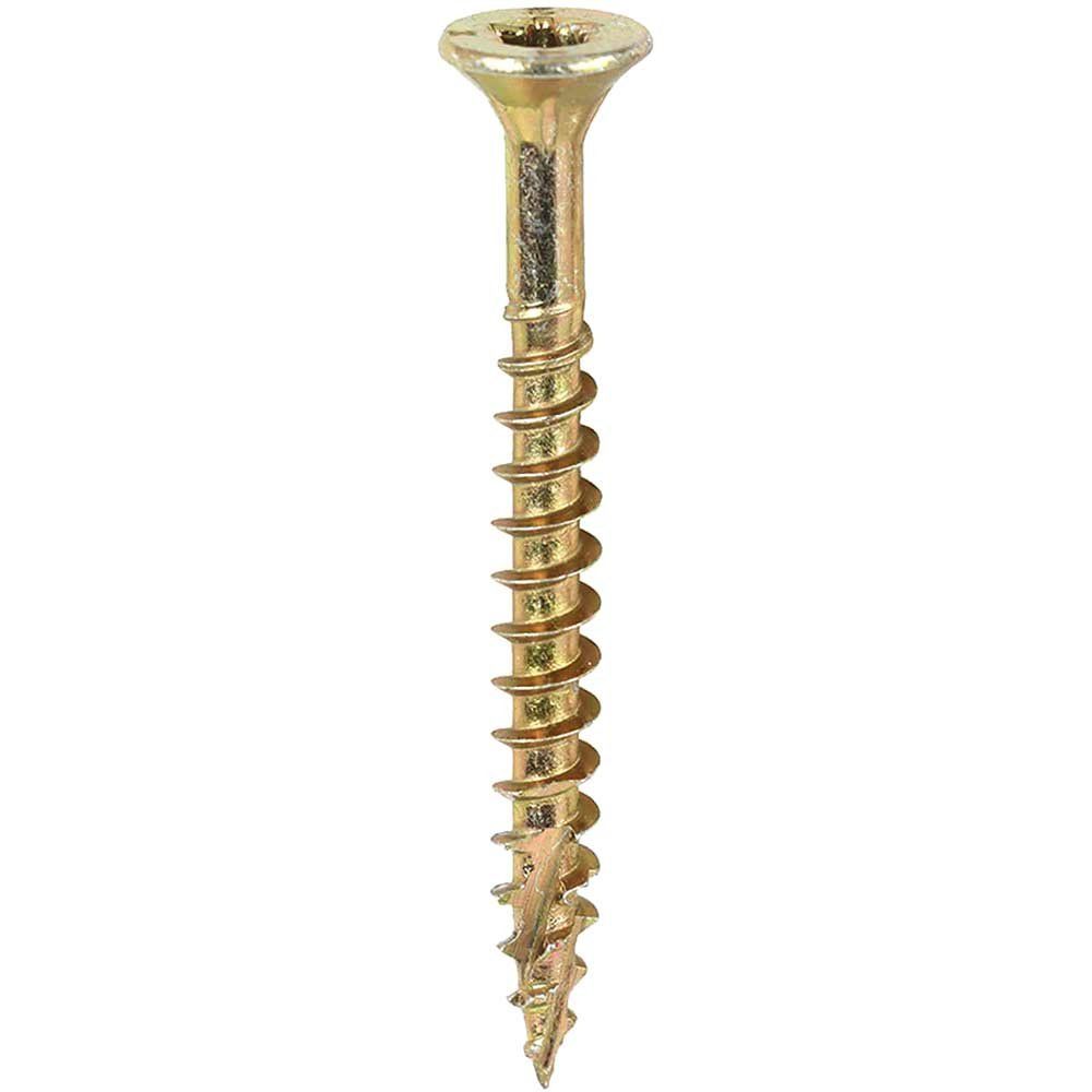 Timco 50070C2CTUB C2 Clamp-Fix Premium Clamping Multi-Purpose Screws - Tx - Double Countersunk - Yellow 5.0 X 70 Tub 375 - Image 1