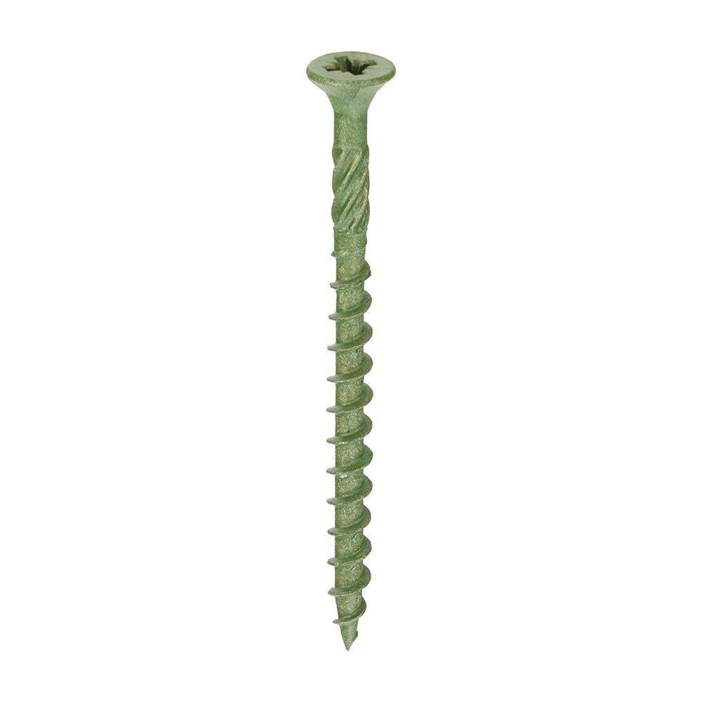 Timco Decking Screws Green Trade Handy Tub 4.5mm 60mm Pack of 1500 - Image 1
