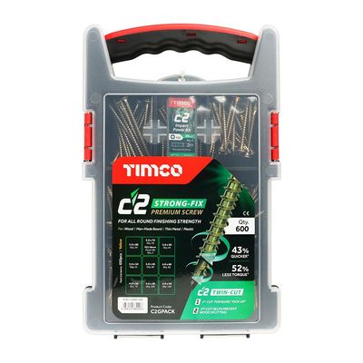 Timco C2 Strong Fix Wood Screws Mixed Grab Pack