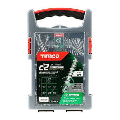 Timco C2 Exterior Strong Fix Wood Screws Grab Pack