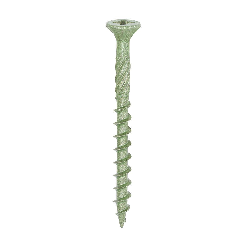 Timco Decking Screws Green Trade Handy Tub 4.5mm 50mm Pack of 2000 - Image 1