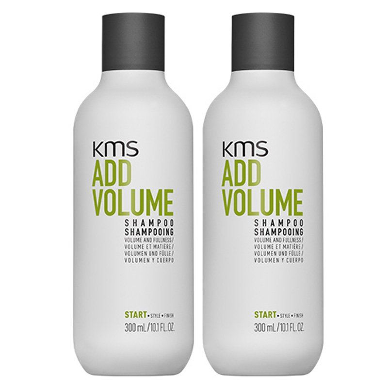 KMS AddVolume Shampoo 300ml Double in Clear - Image 1