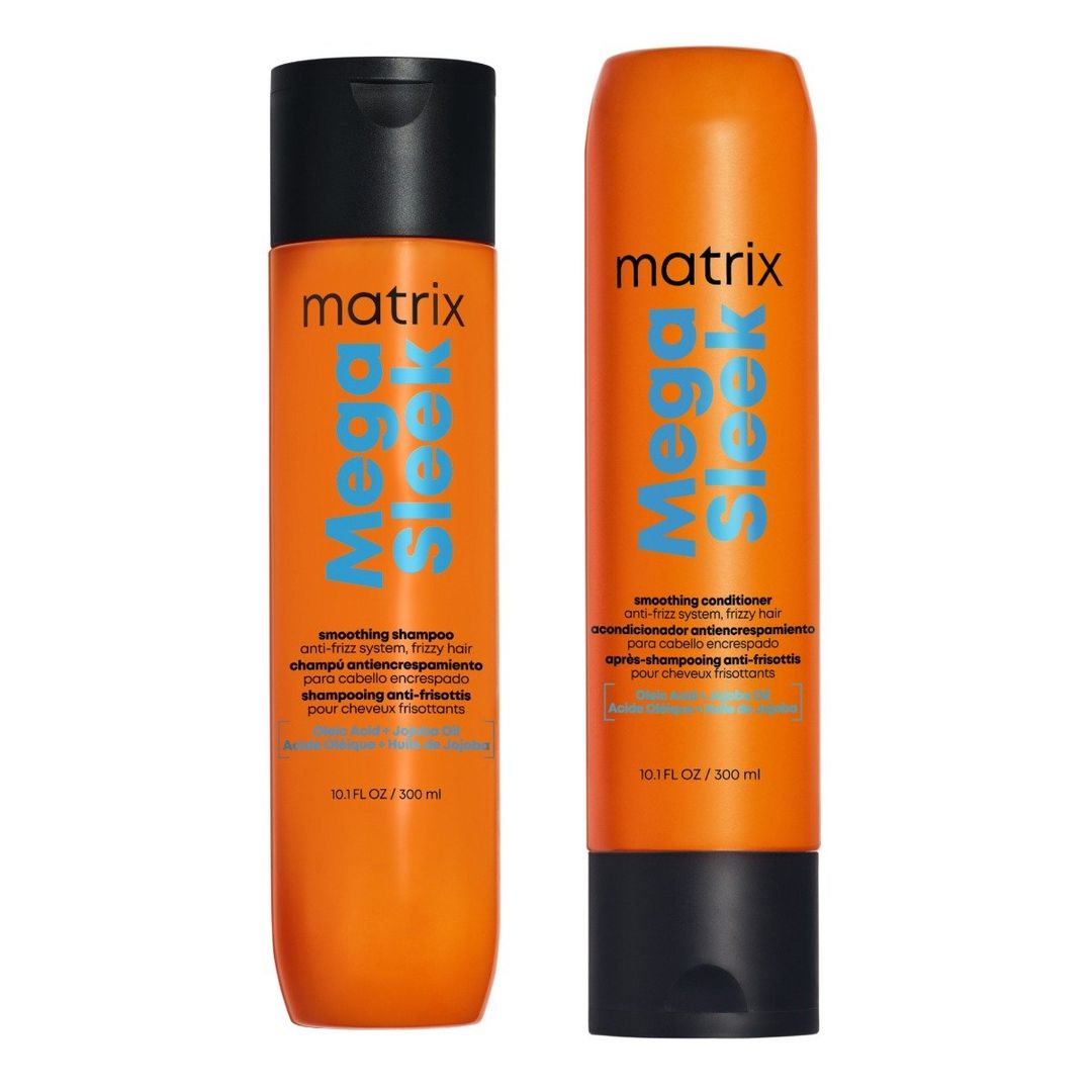 Matrix Total Results Mega Sleek Shampoo & Conditioner 300ml Duo in Clear - Image 1