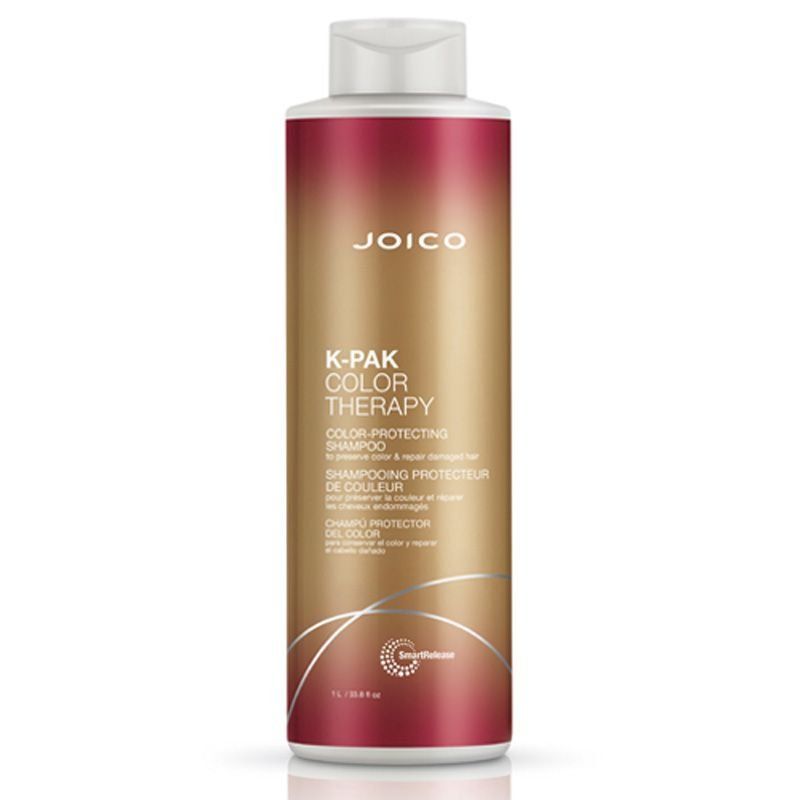 JOICO K-Pak Color Therapy Color-Protecting Shampoo 1000ml with Pump Worth £58 in Clear - Image 1