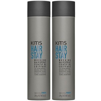 KMS HairStay Working Hairspray 239g Double in Clear